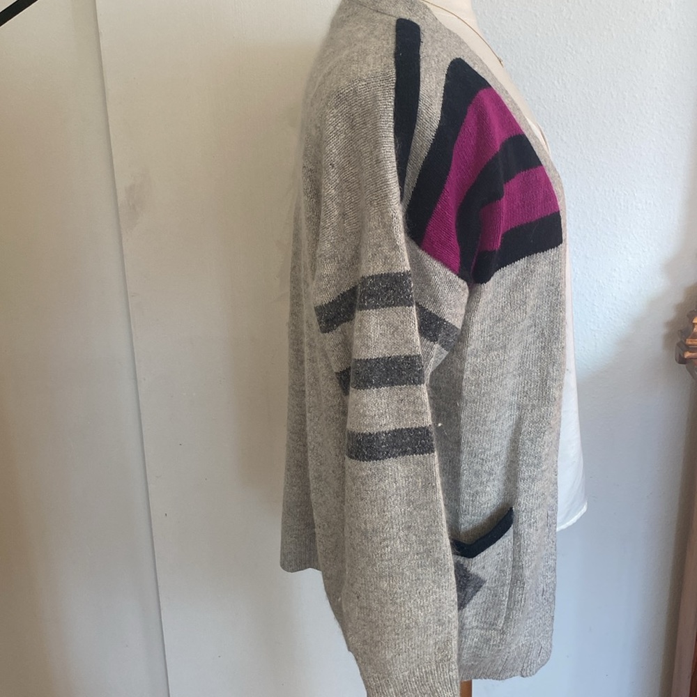Angora lambs wool cardigan sweater - Picture 3 of 5